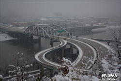 Fort Hill Bridge snow