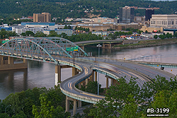 Fort Hill Bridge and downtown