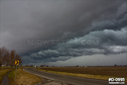 Storm clouds over the prairie