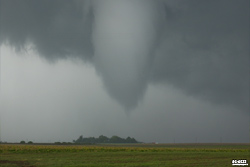 Tornado over farm