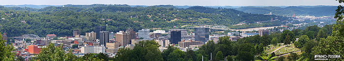 Downtown Charleston and the Kanawha Valley from Spring Hill