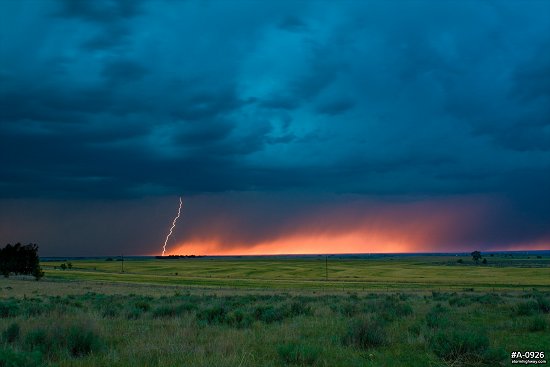 Lightning over the northwestern Oklahoma prairie