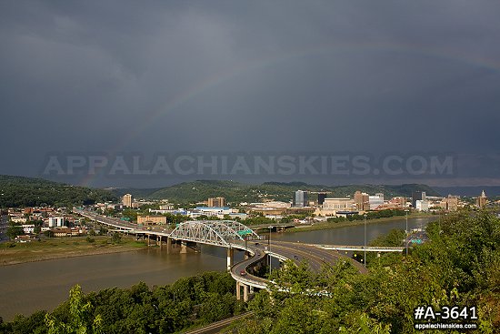 Downtown Fort Hill rainbow