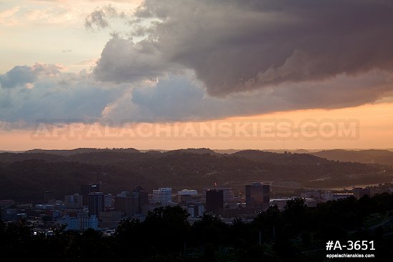 Storm clouds sunset from Spring Hill