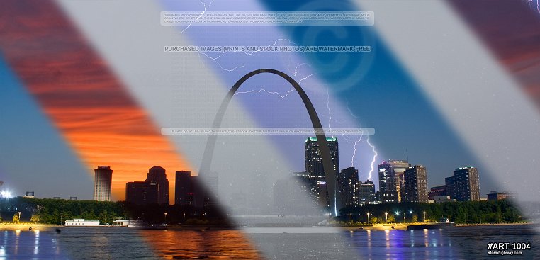 The seasons of St. Louis riverfront photo composite