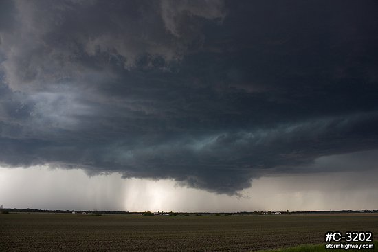 Supercell thunderstorm near St. Louis