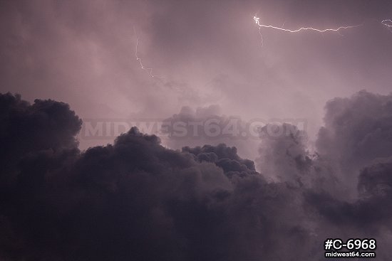 Lightning in Storm Clouds