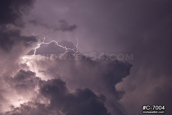 Lightning in Storm Clouds