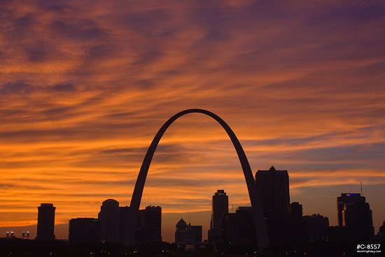 Sunset over St. Louis