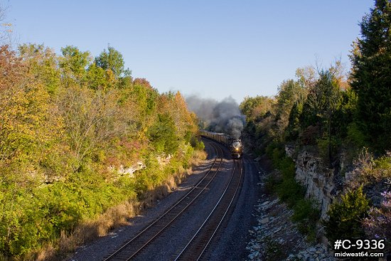 Steam locomotive #3985 fall colors