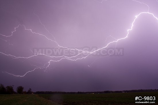 October lightning in Illinois