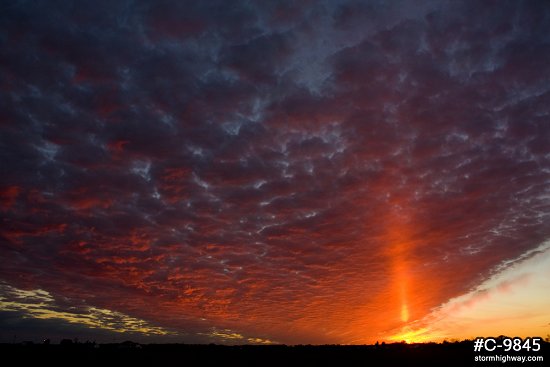 Illinois prairie sunset vivid colors