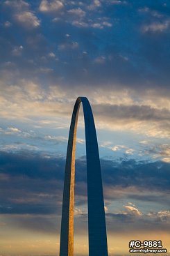 St. Louis Arch sunset
