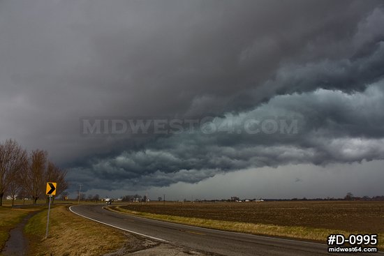 Storm clouds over the prairie