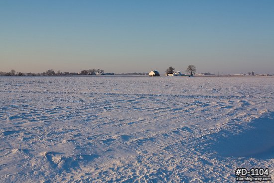 Snow on the Illinois prairie