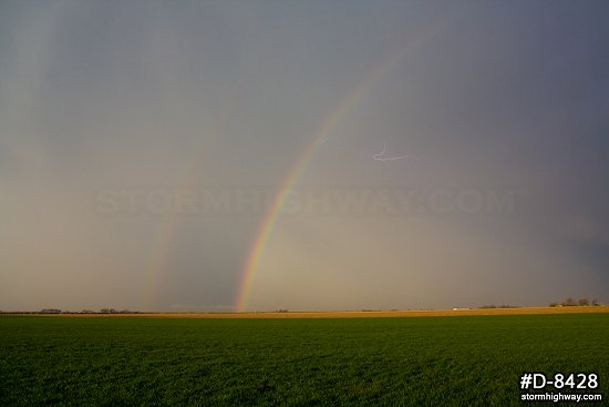 Illinois prairie rainbow lightning