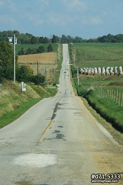 Hilly country road