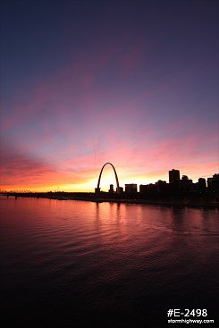 Vivid Sunset over St. Louis