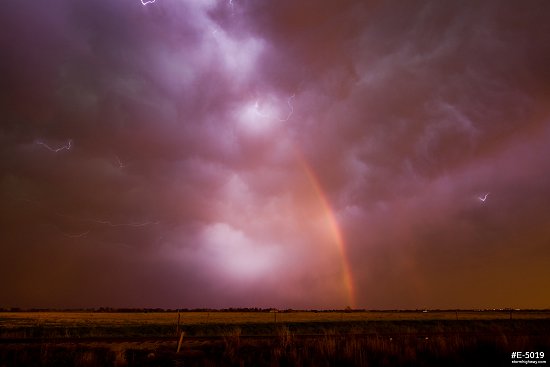 Kansas lightning and rainbow I