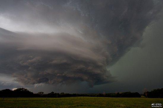 Tatums, Oklahoma structured supercell