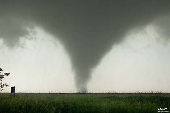 A long-lived EF4 tornado gets started near Solomon, Kansas