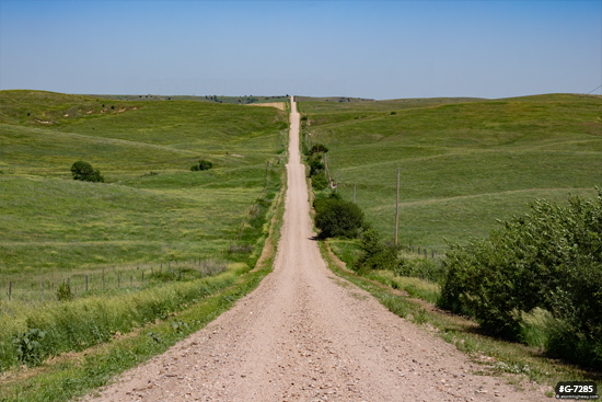 Nebraska Sandhills gravel road