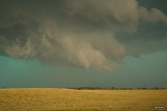 Wall cloud with funnel at Waynoka, Oklahoma