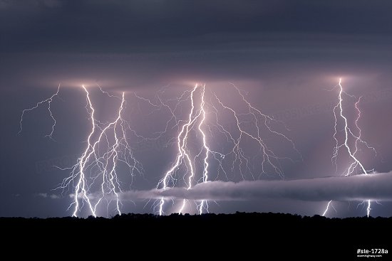September lightning barrage at Okawville, Illinois