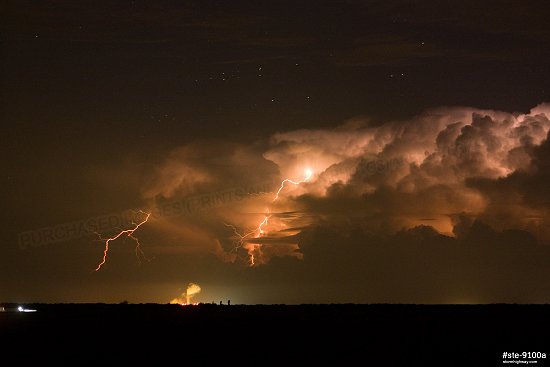 Distant lightning in Missouri viewed from Illinois